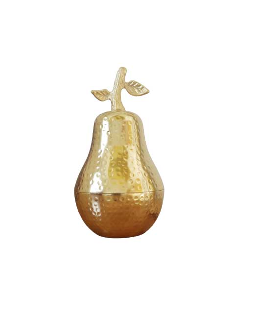 Gold Pear Storage Jar