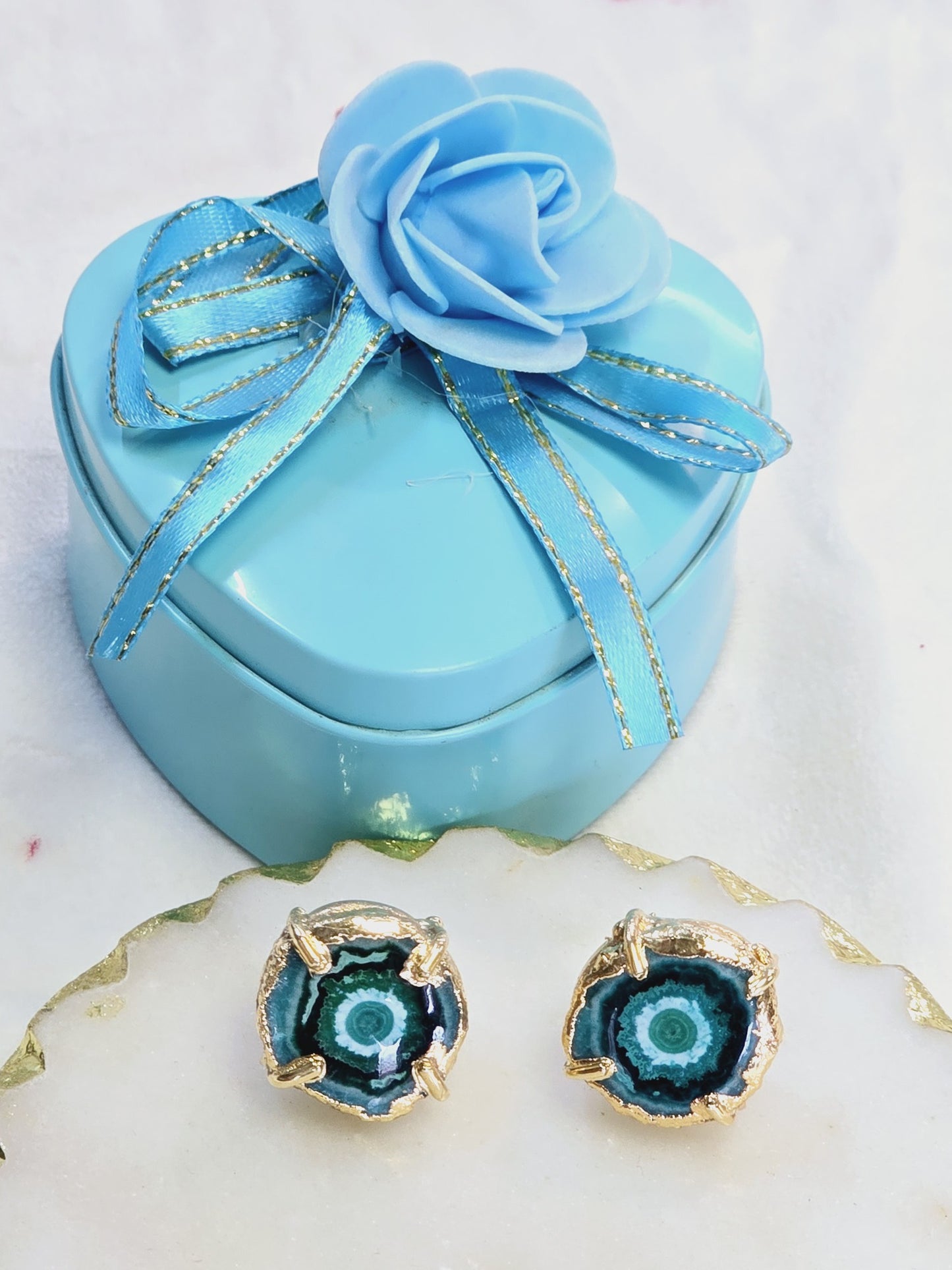 Chandini Gemstone Rakhi Bracelet WITH Gemstone earrings