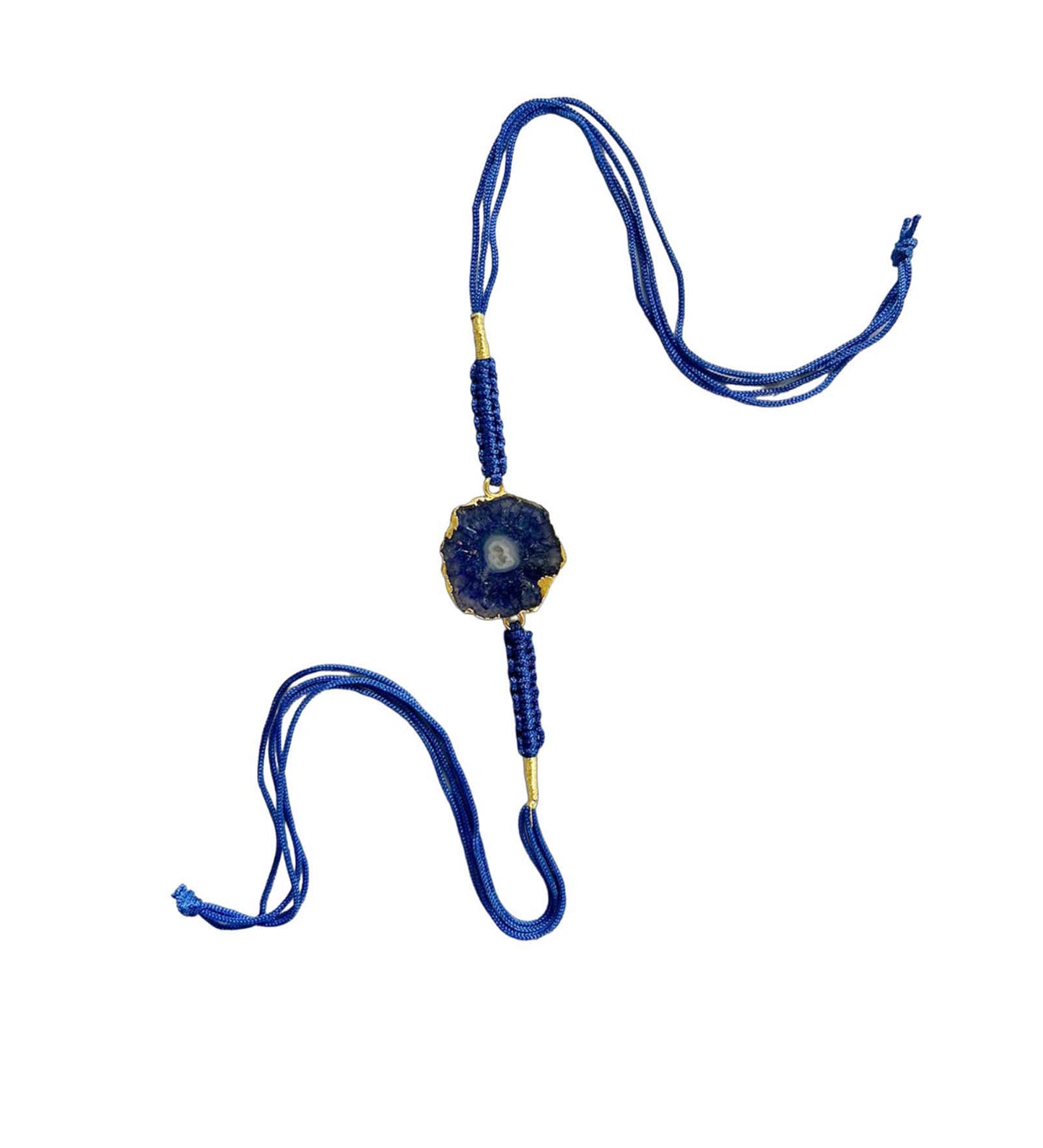 Aqua Gemstone Rakhi with Thread