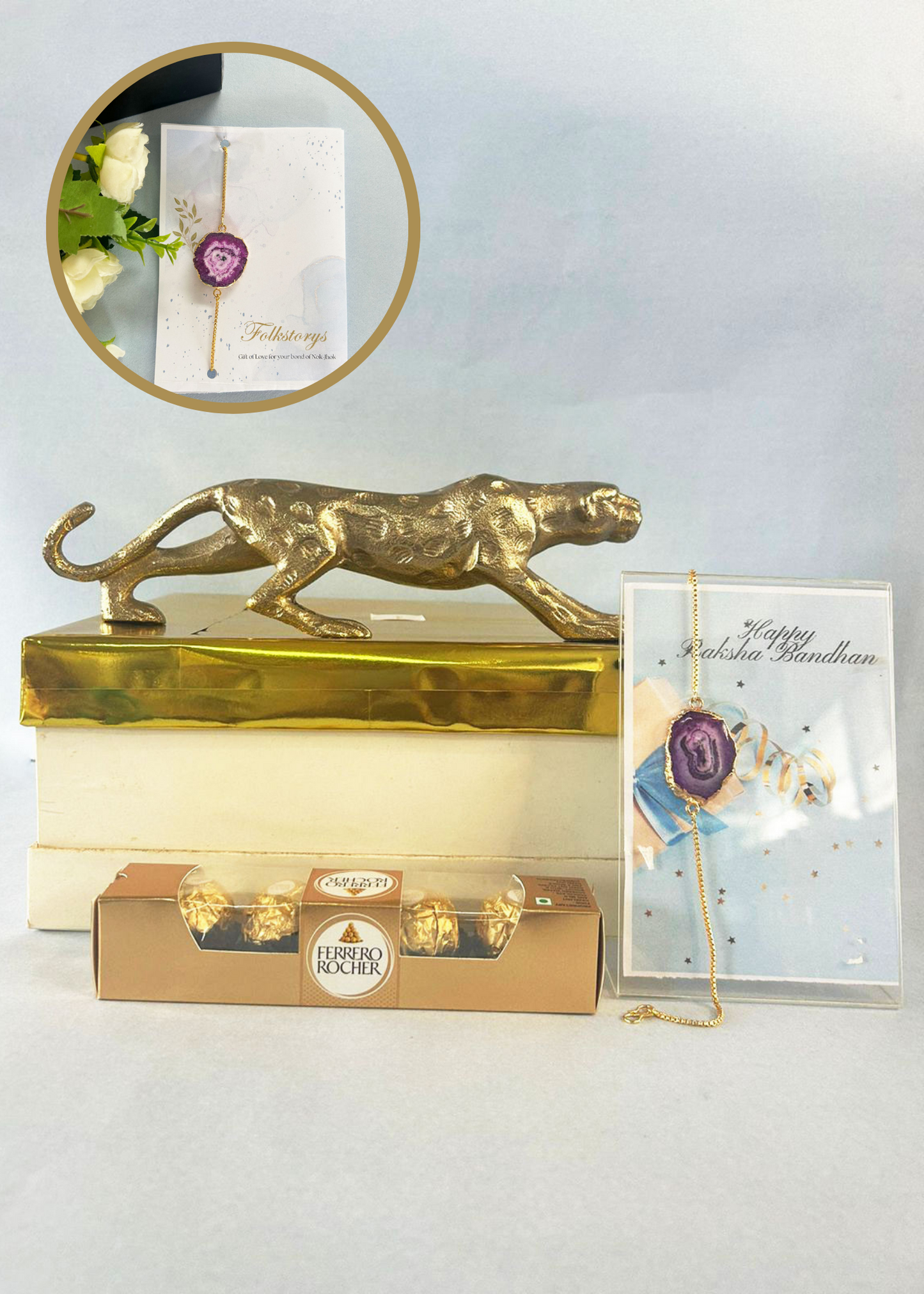 Gilded Panther Rakhi Gift Hampers