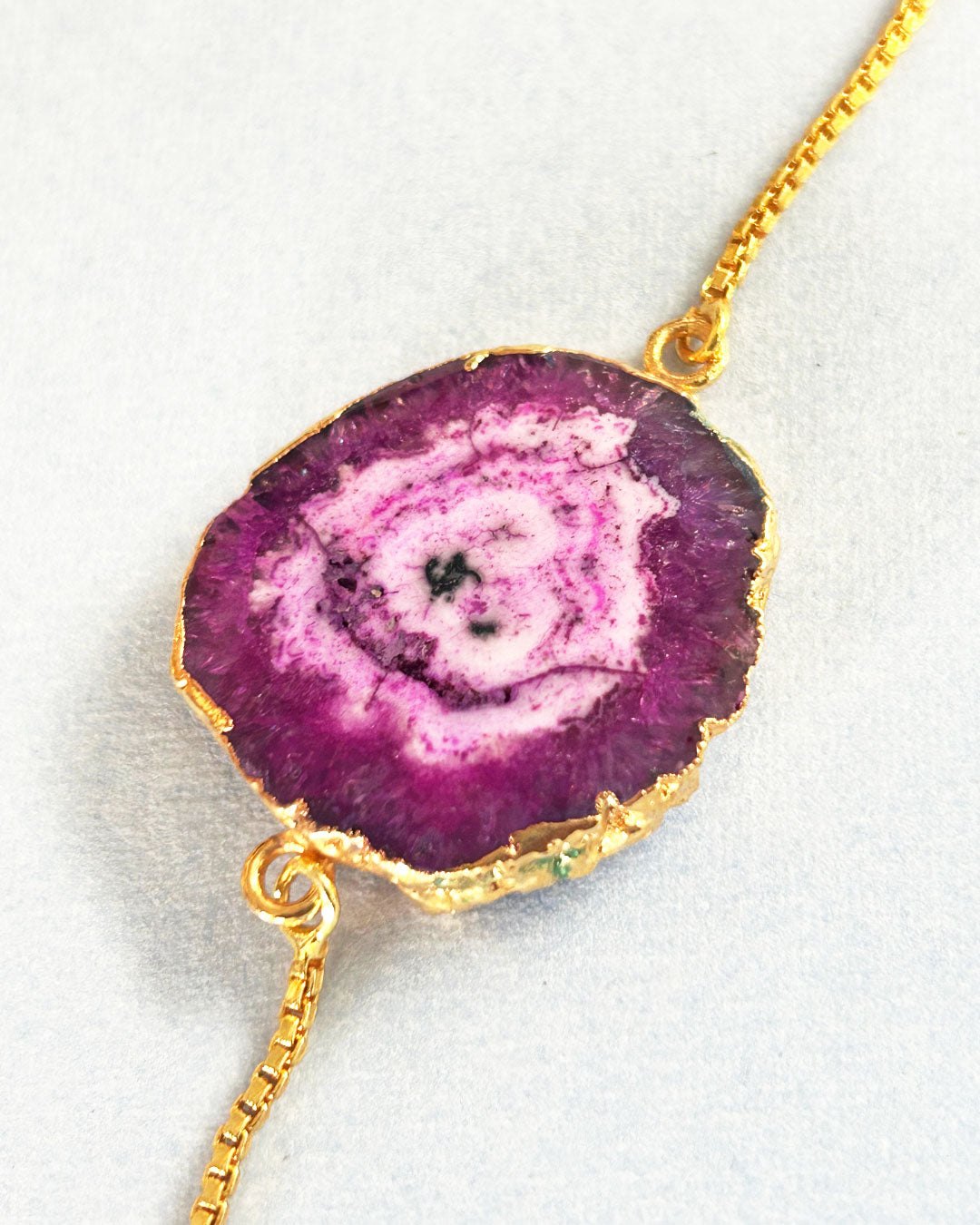 Violet Gemstone Rakhi Chain