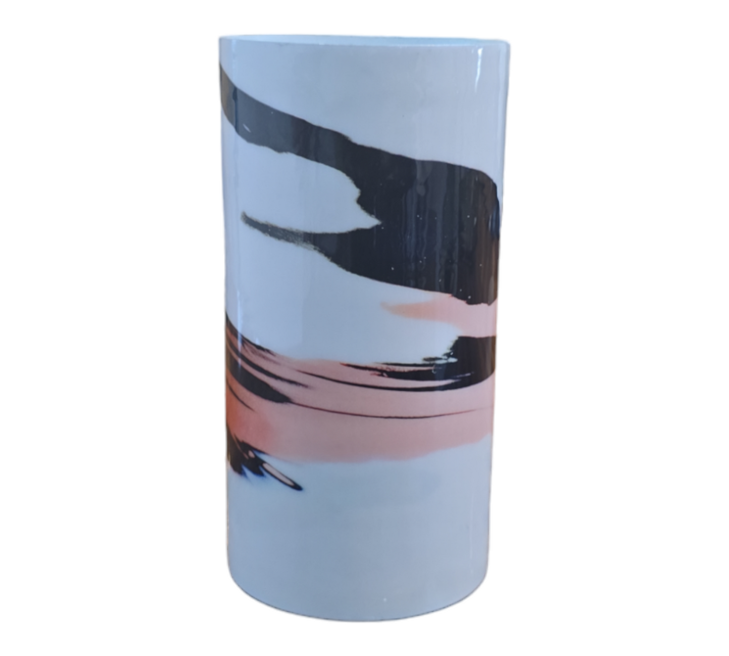 White Moon Metal Vase