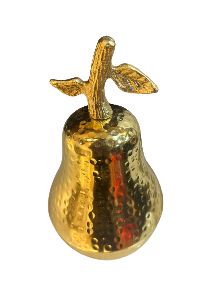 Gold Pear Storage Jar