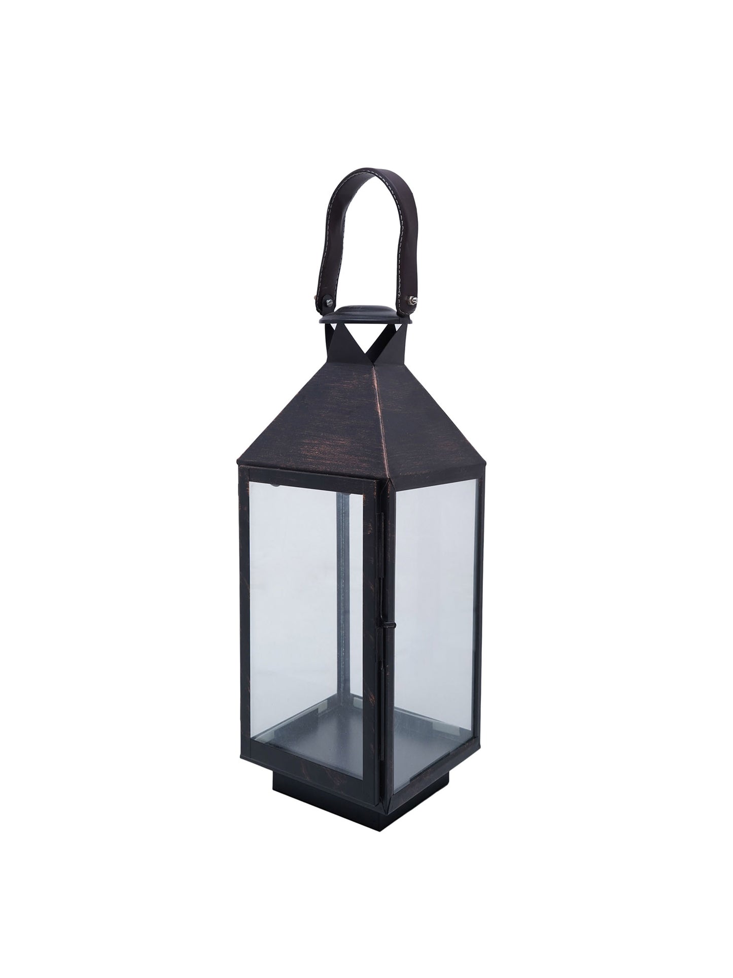 Rustic Black Big Metal Lantern