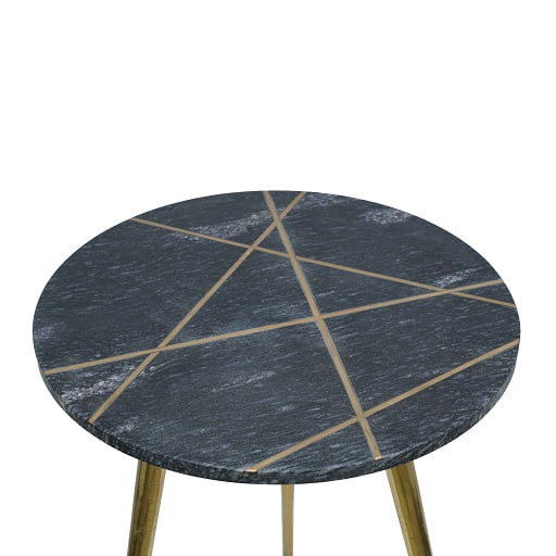 Brassblelinks Dark Marble Coffee Table