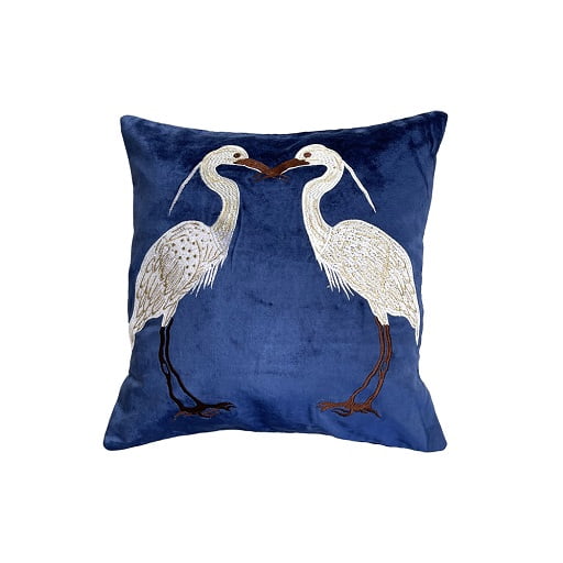 Blue velvet Cushion cover from folkstorys