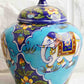 Jumbo Handpainted Vase with Lid