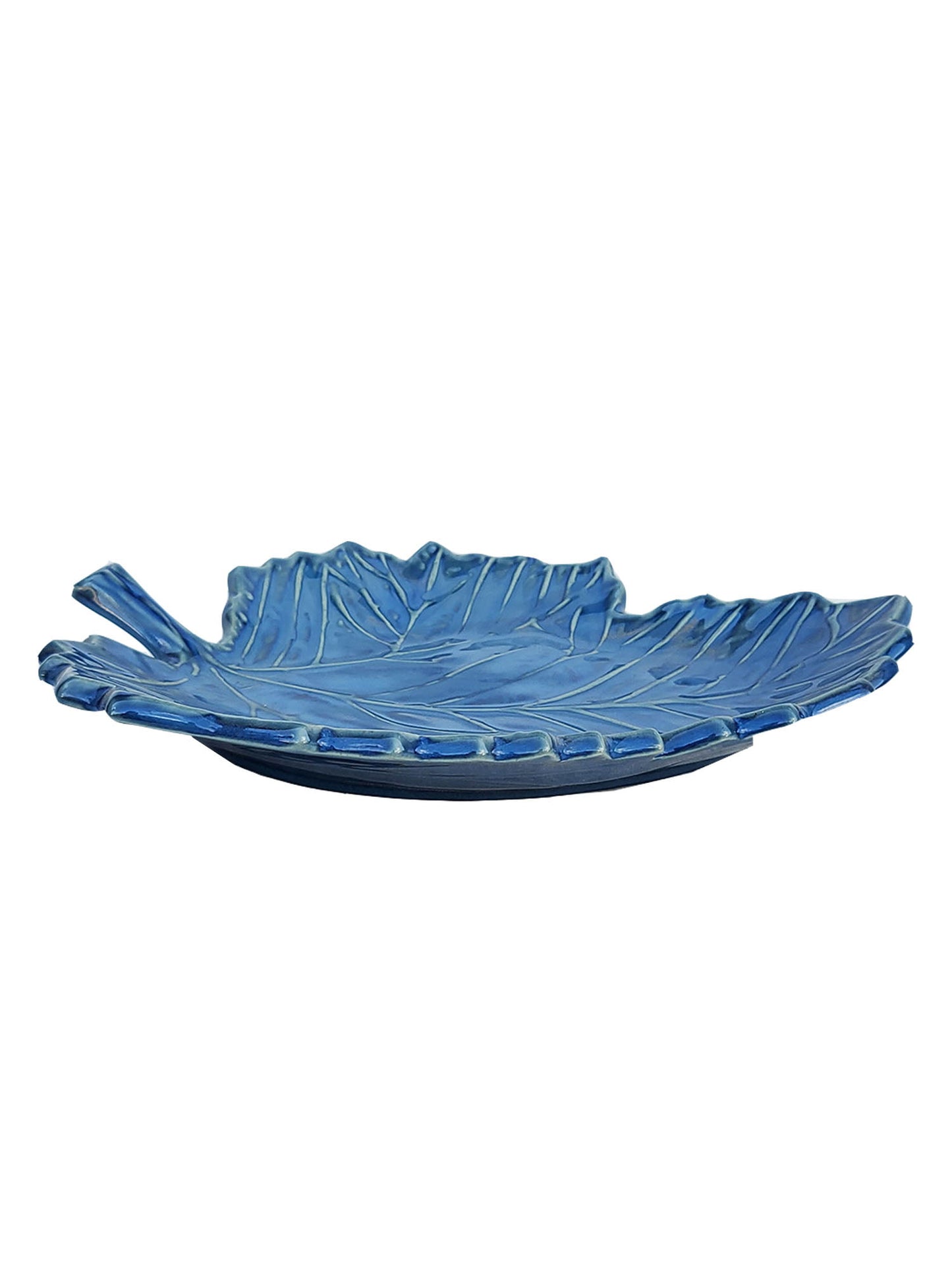 Blue Leaf Platter Tray