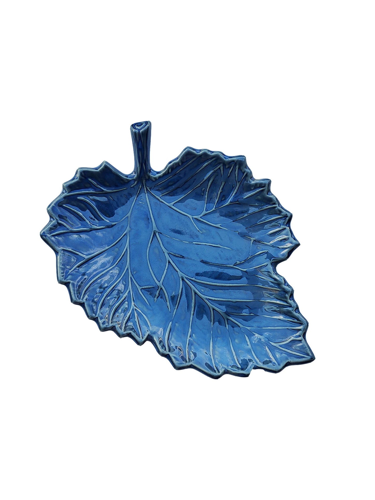 Blue Leaf Platter Tray