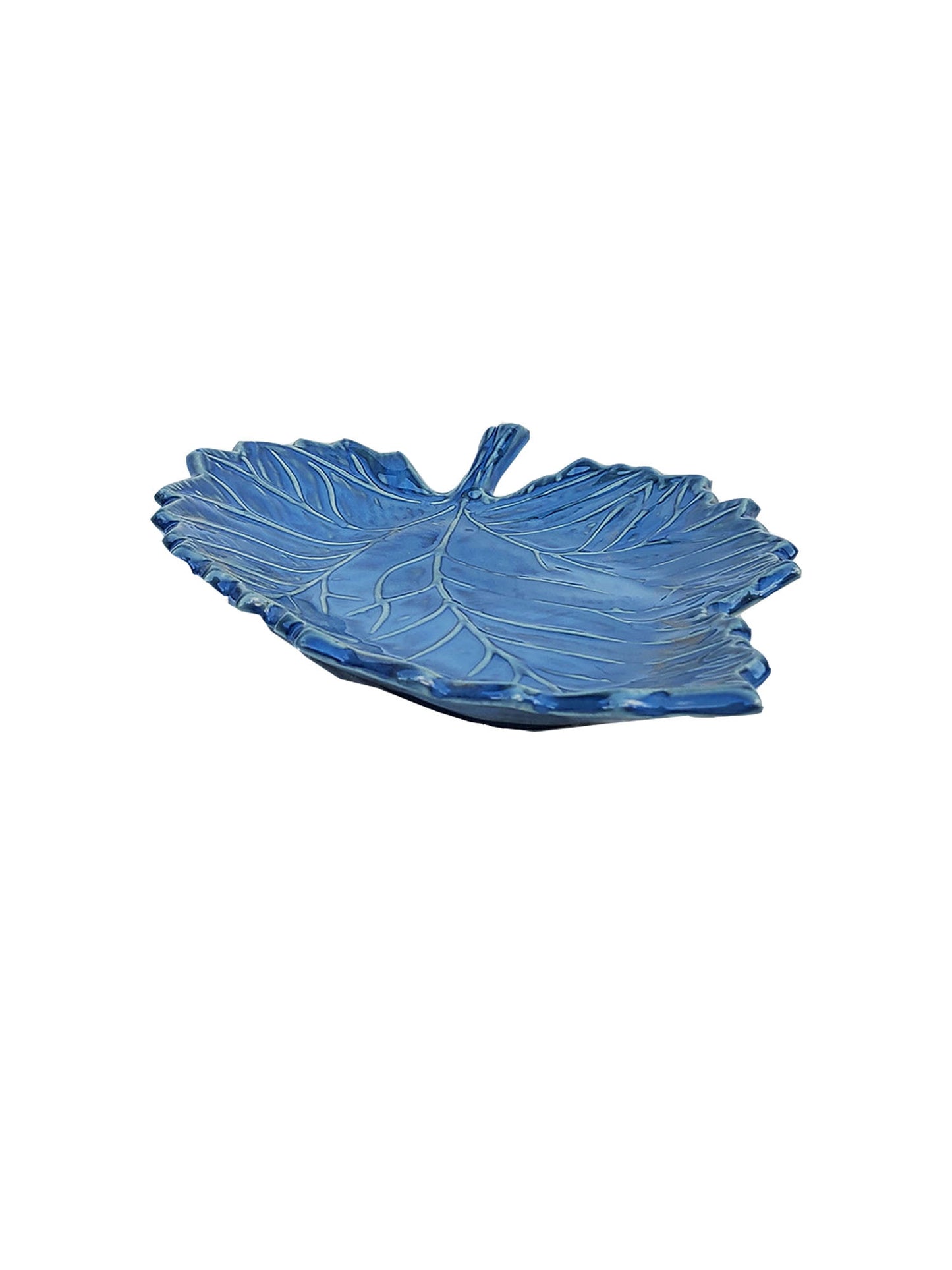 Blue Leaf Platter Tray