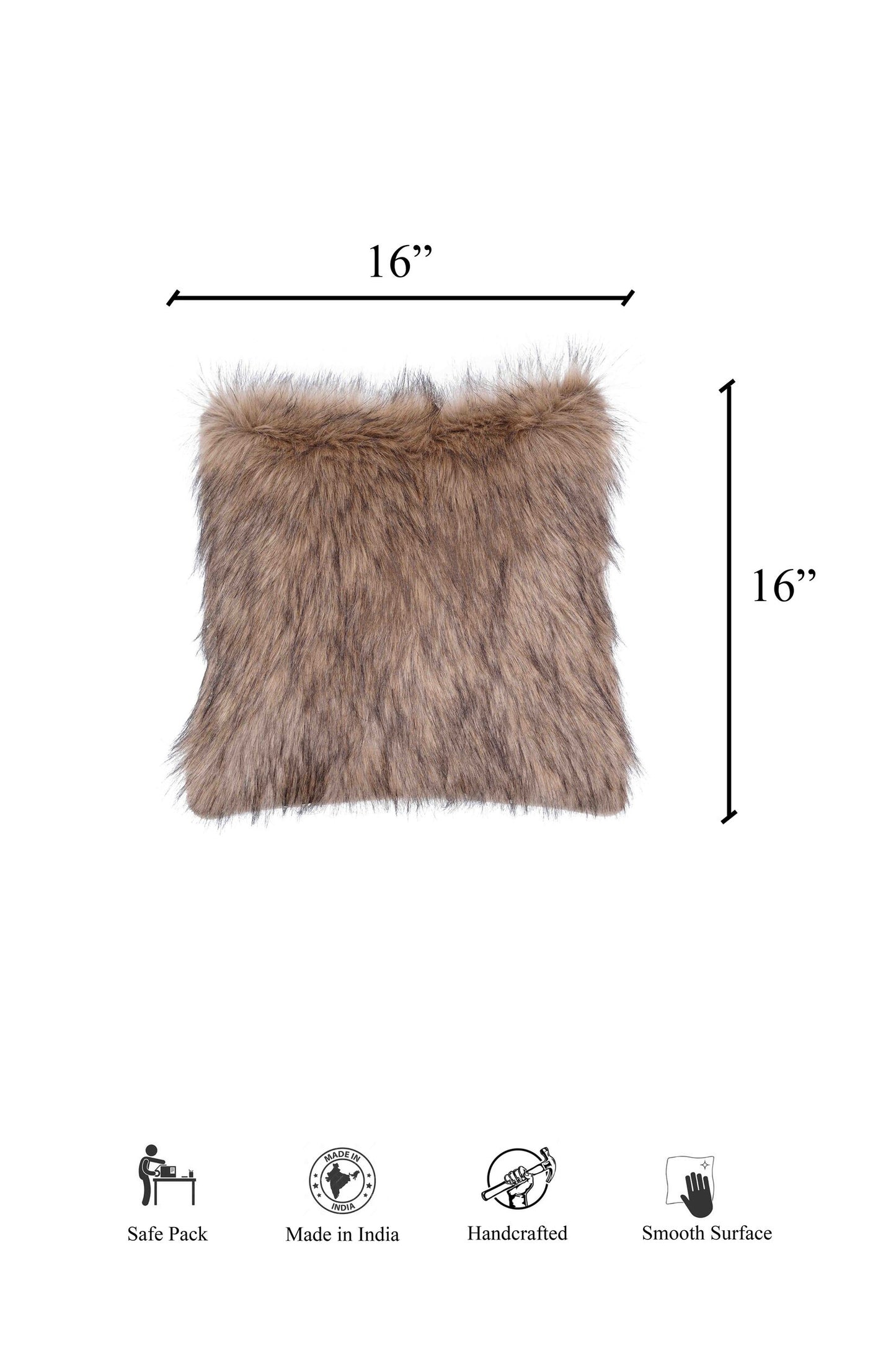 Brown Faux Fur Cover