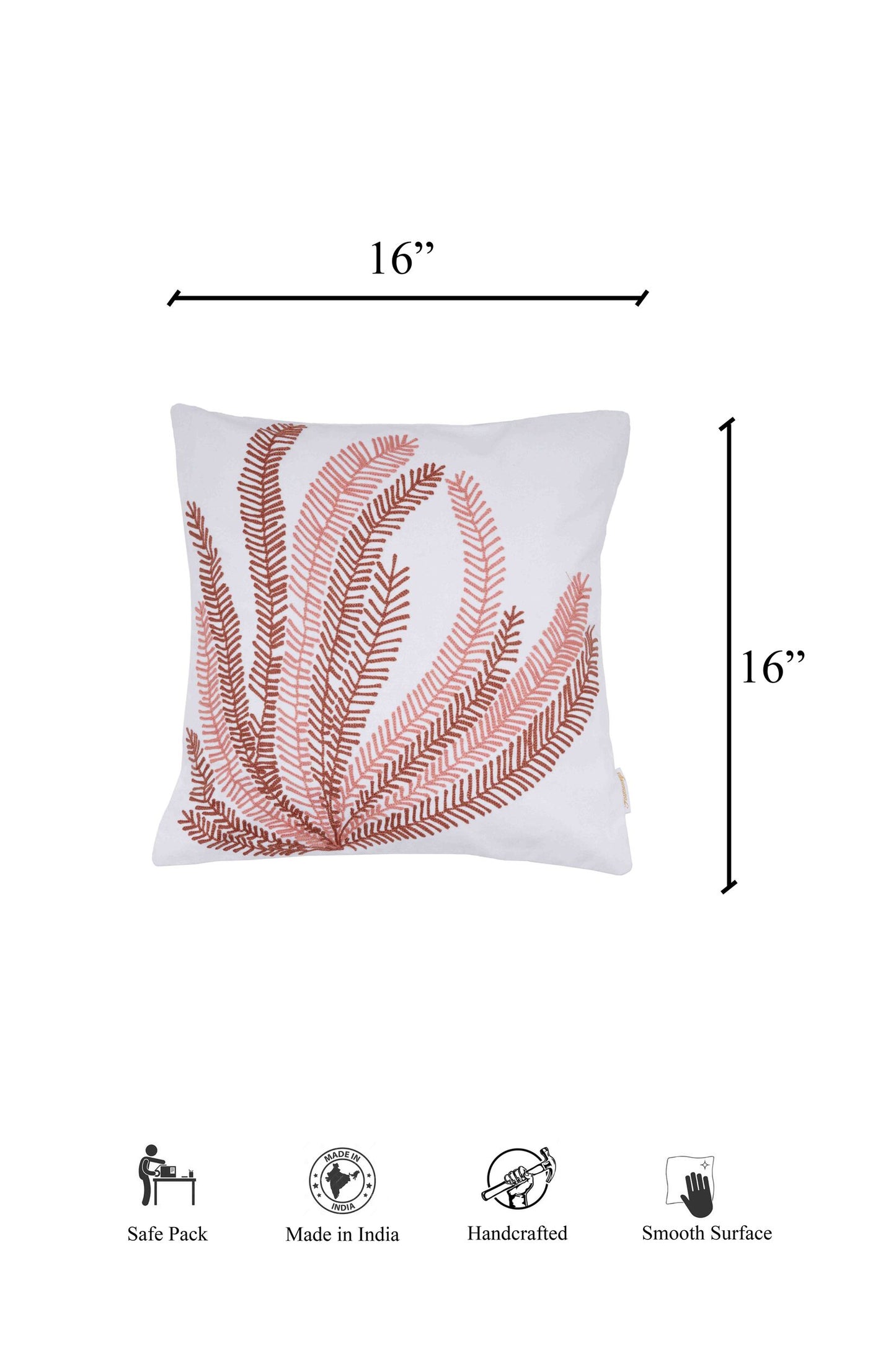 Fern Embroidery Cover