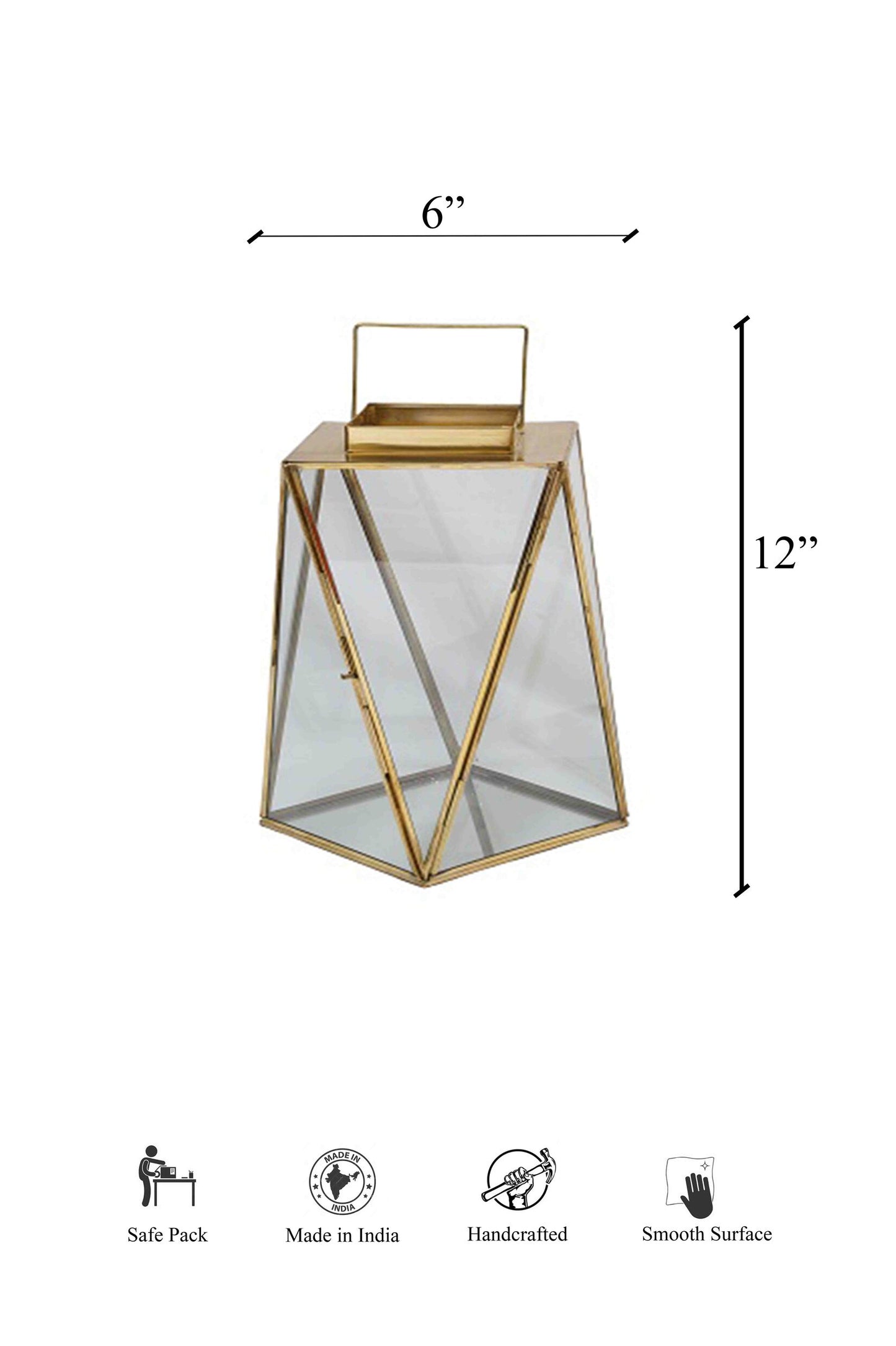 Brass Gold Lattice Lanterns