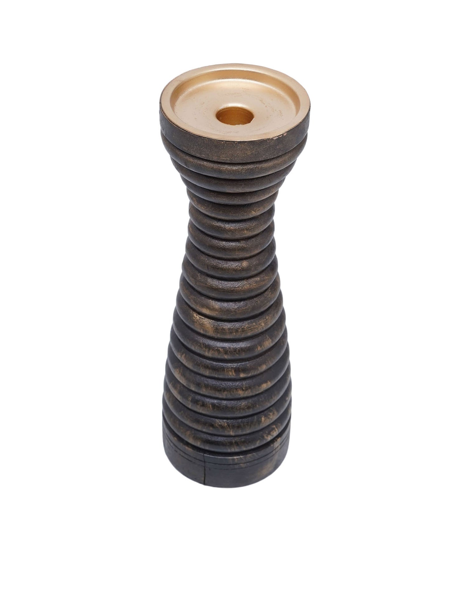 Circular Column Wooden Candle Holder