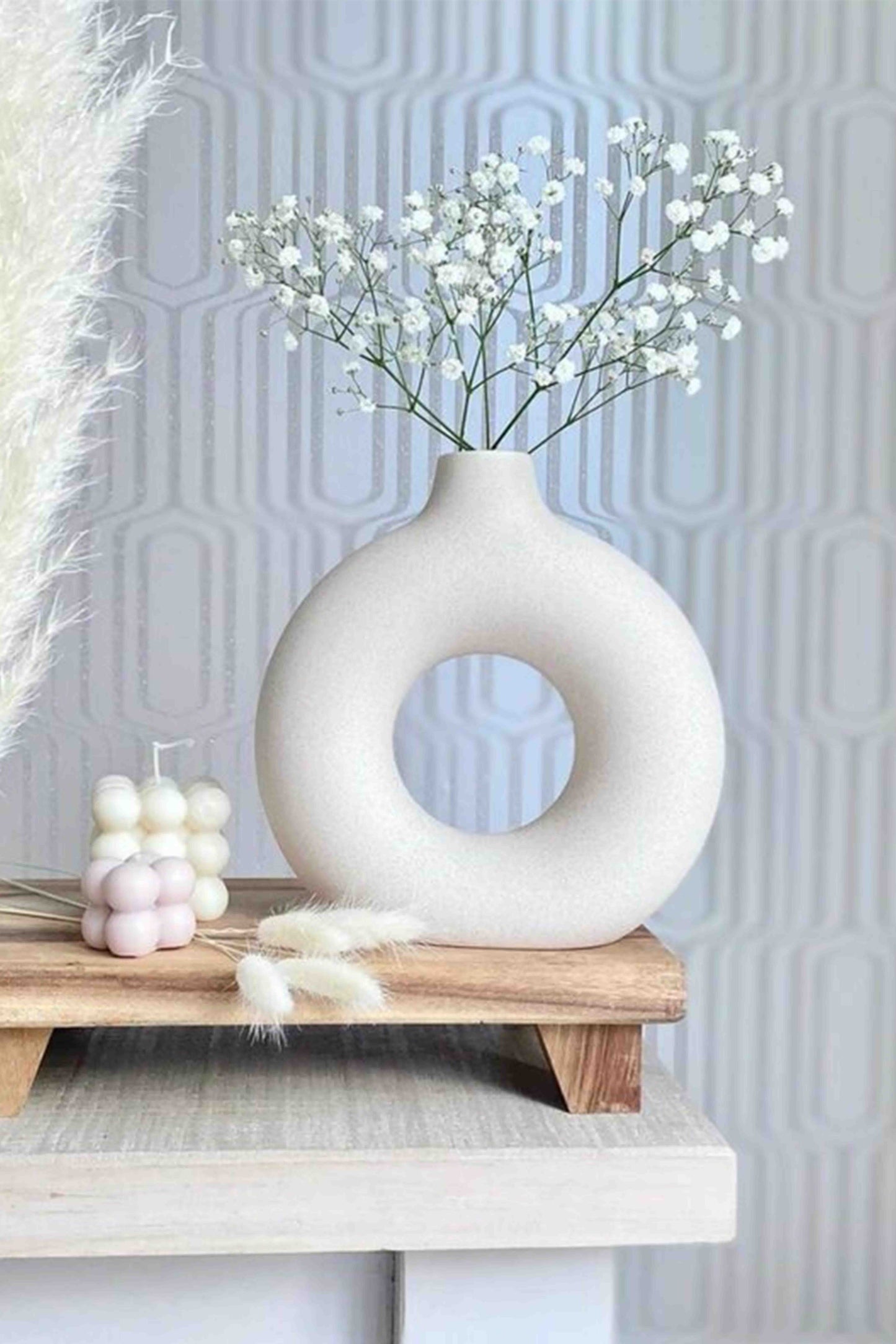 Ivory Hoop Vase