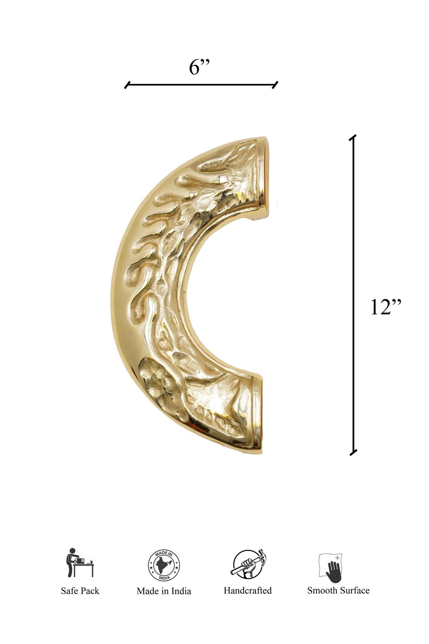 Floret Ring Wardrobe Door Handle (Set of 2)-Door Handles & Knobs-Folkstorys