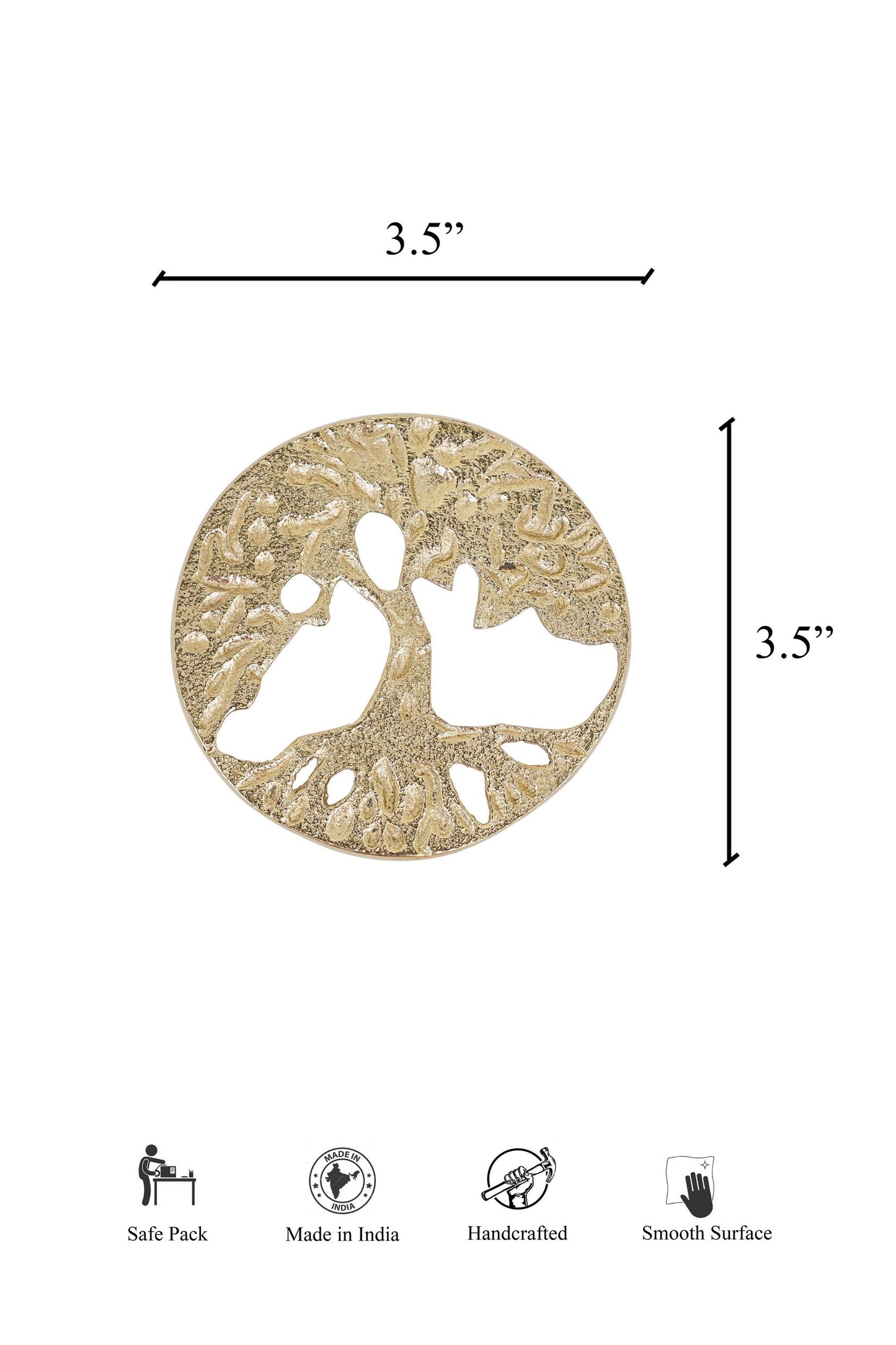 Banyan Wardrobe Circular Handle-Door Handles & Knobs-Folkstorys