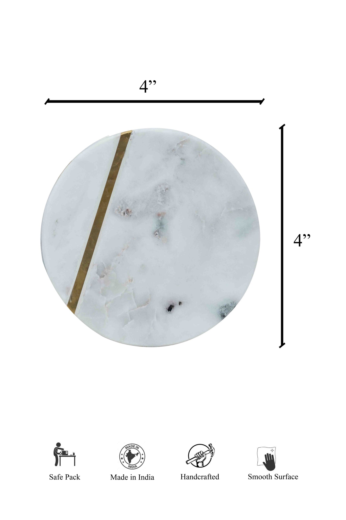 Bright & Stripe Coasters Set of 4