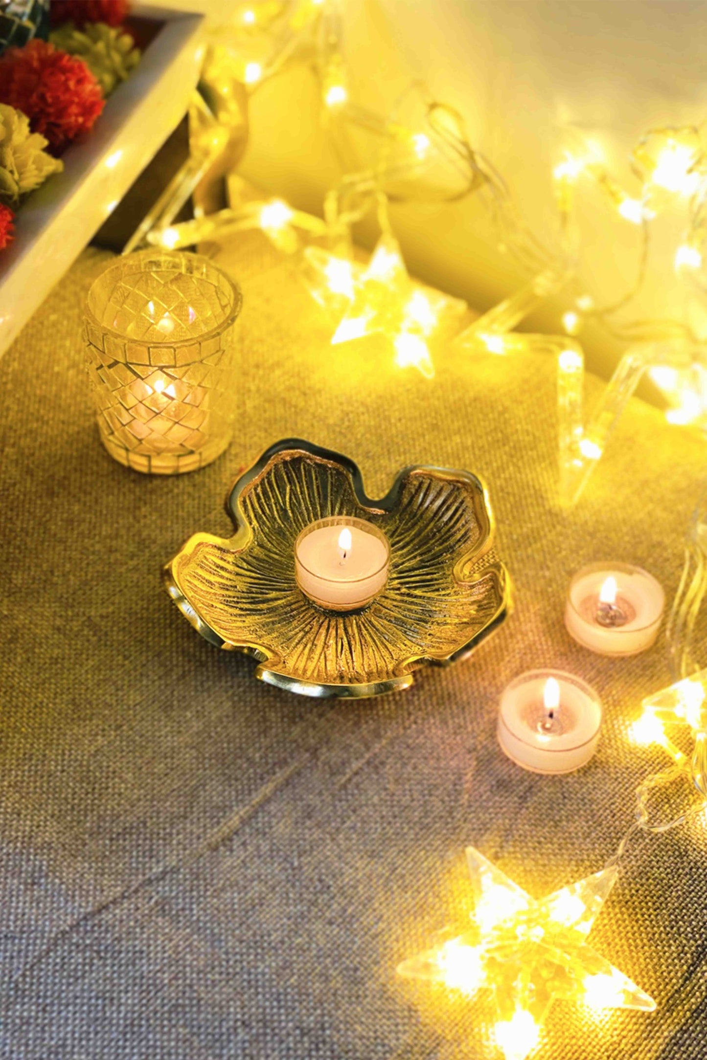 Tarini Brass Candle Dish