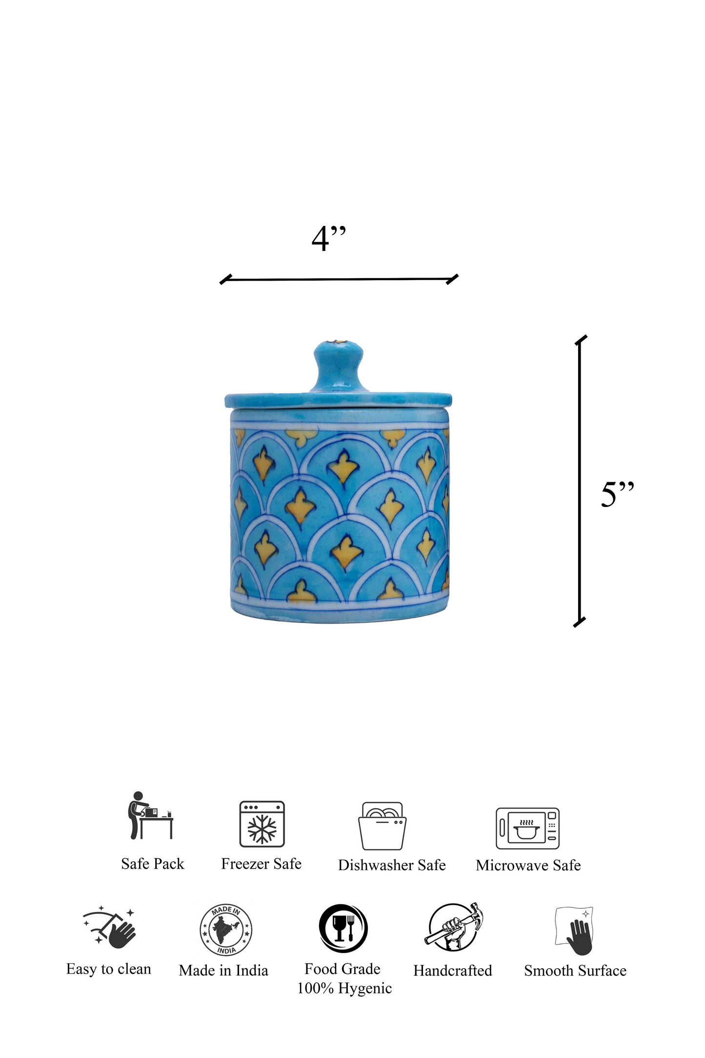 Mandana Sky Vase with Lid