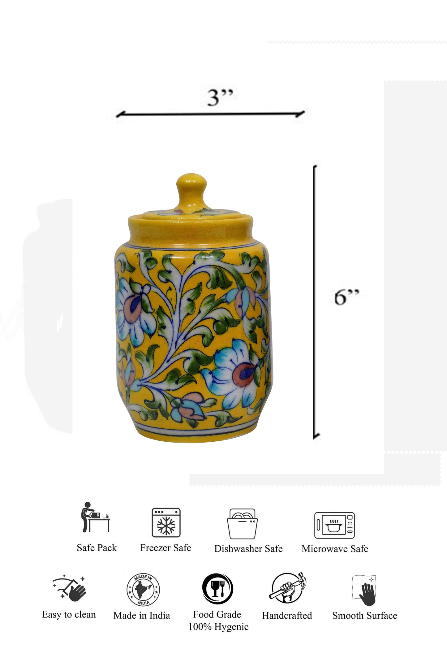 Gul Storage Vase with Lid