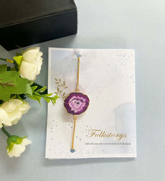 Amethyst Gemstone Rakhi