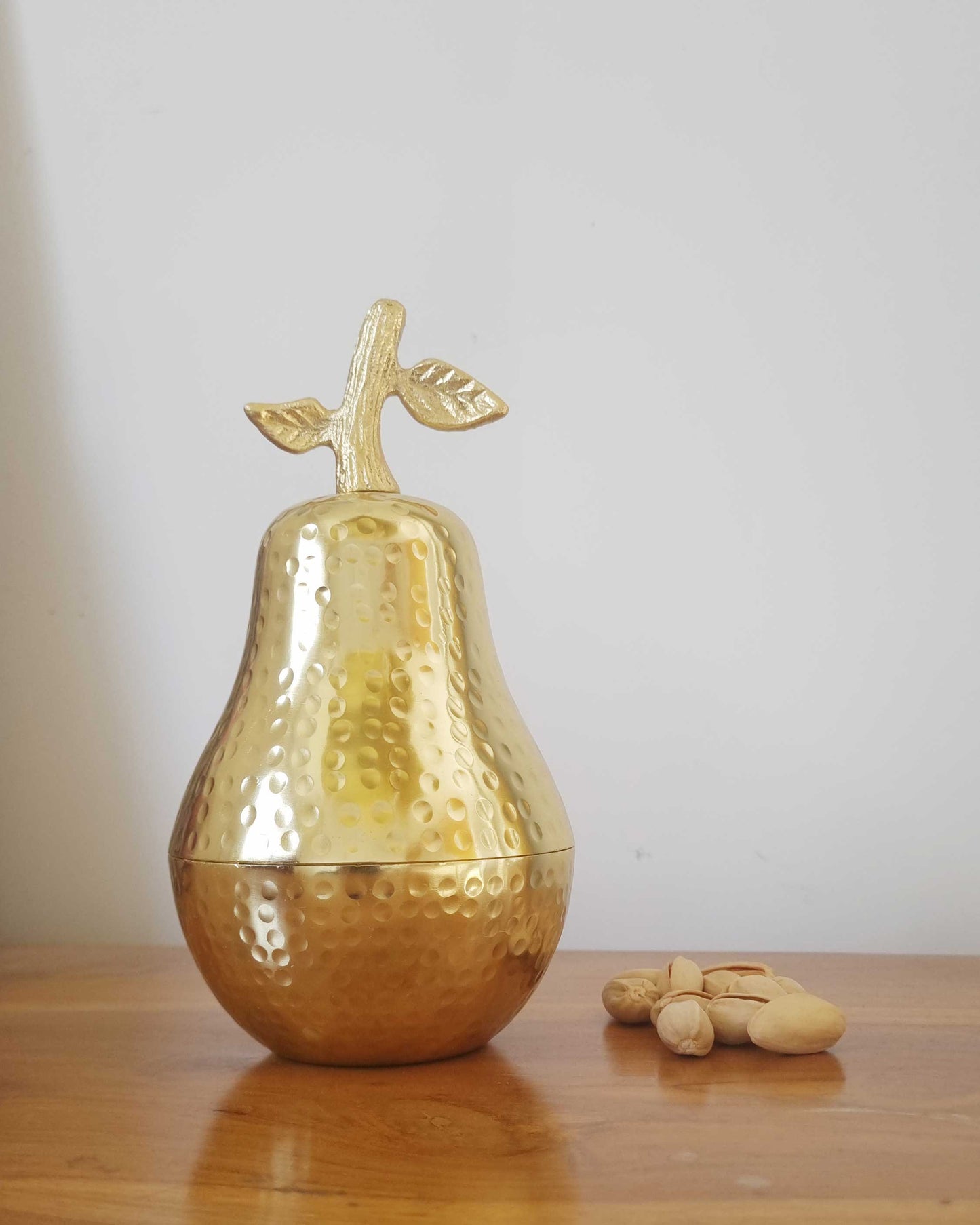 Gold Pear Storage Jar