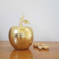 Gold Apple Storage Jar
