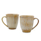 Folkstorys - Golden Rod Mugs with Gold Minimal Coasters Set of 2