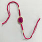 Coral Gemstone Rakhi with Thread