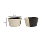Monochrome 250ml White & Black Ceramic (Set of 2) Dinner Bowl