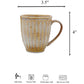Folkstorys - Golden Rod Mugs with Gold Minimal Coasters Set of 2