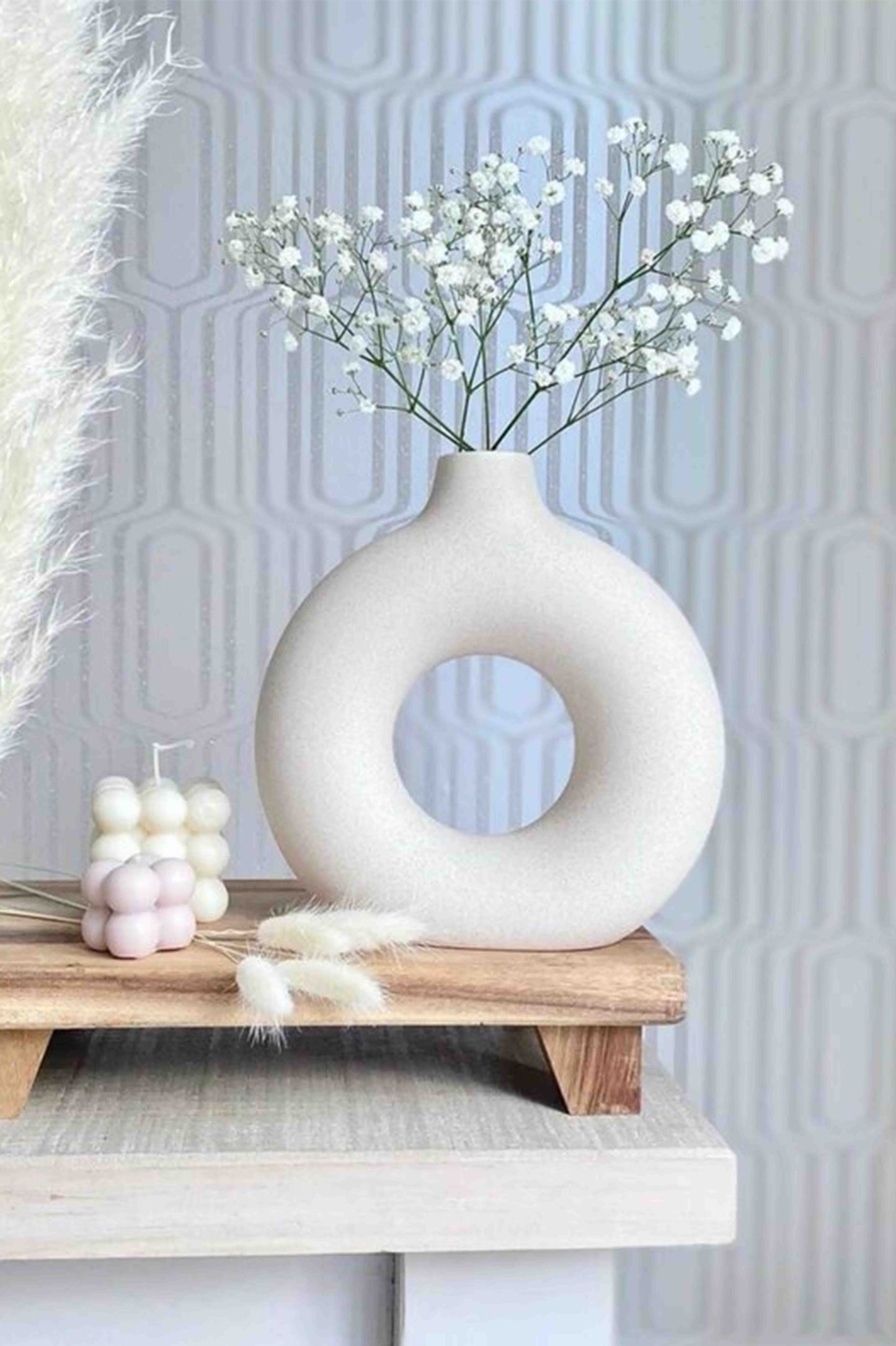 Folkstorys - Ivory Hoop Vase Gift Hampper