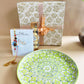 Blue Pottery Serving Tray Rakhi Gift Hamper