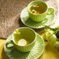 Folkstorys - Goddess Lily Tea cup with saucer set of 2