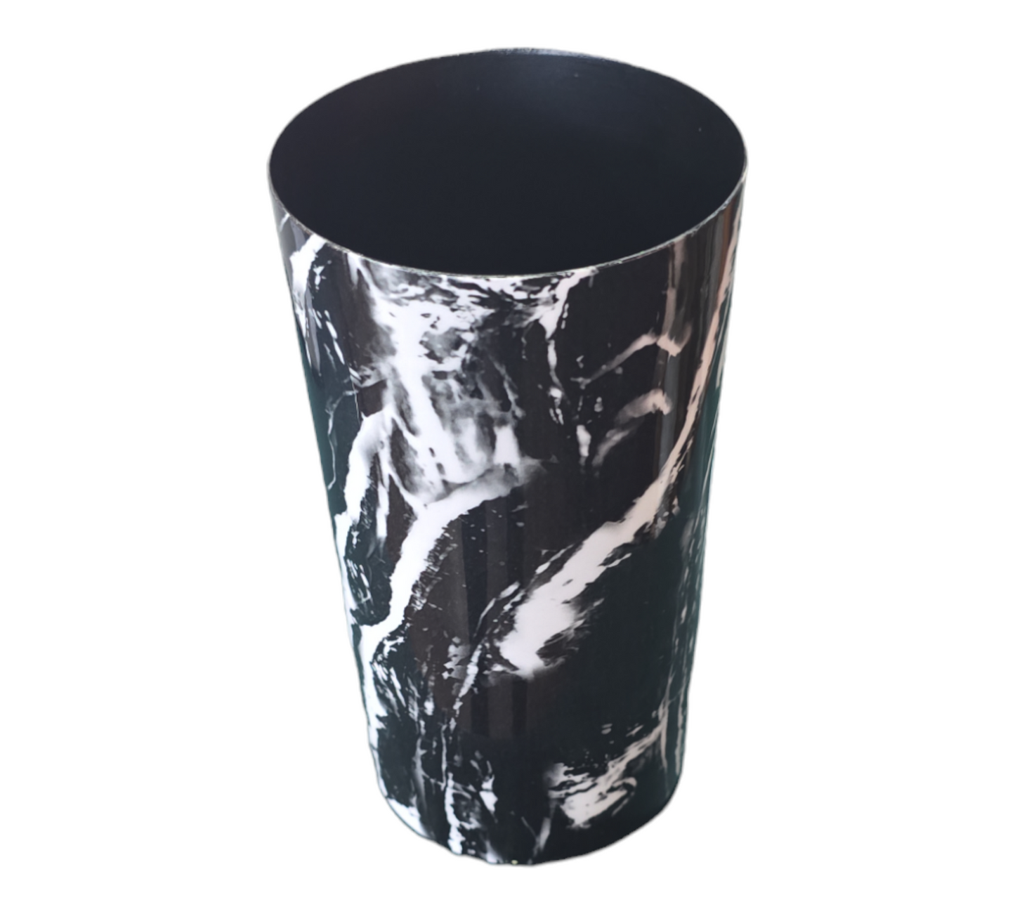 Black Marbello Metal Vase