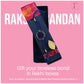 Aqua Gemstone Rakhi with Thread