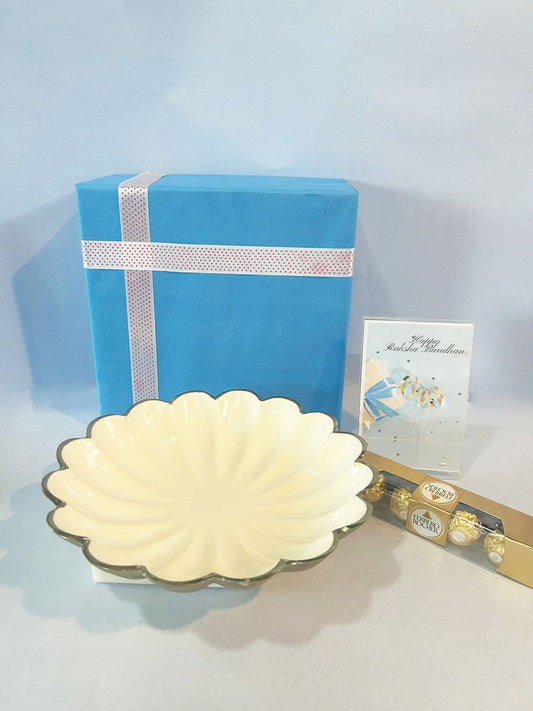 Ocean Platter Bowl Gift Combo without Rakhi