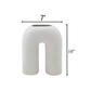 Sculptural Ivory Ceramic Vase