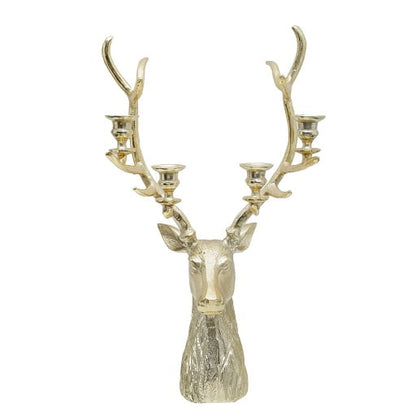 Hazel Gold Stag Candle Holder