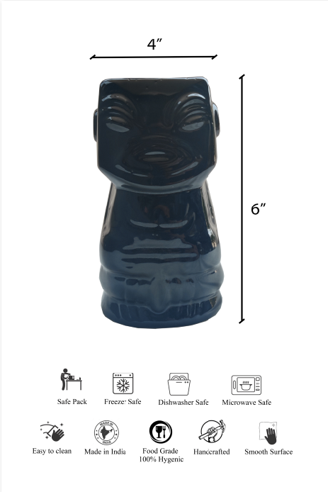 Grace Black Tikki Mug