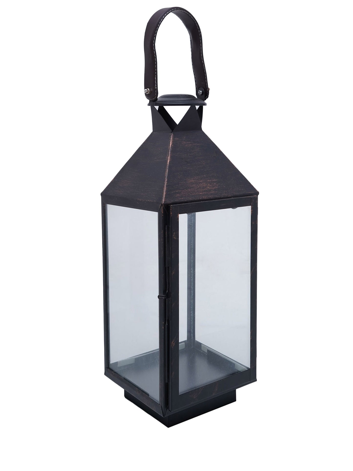 Rustic Black Big Metal Lantern