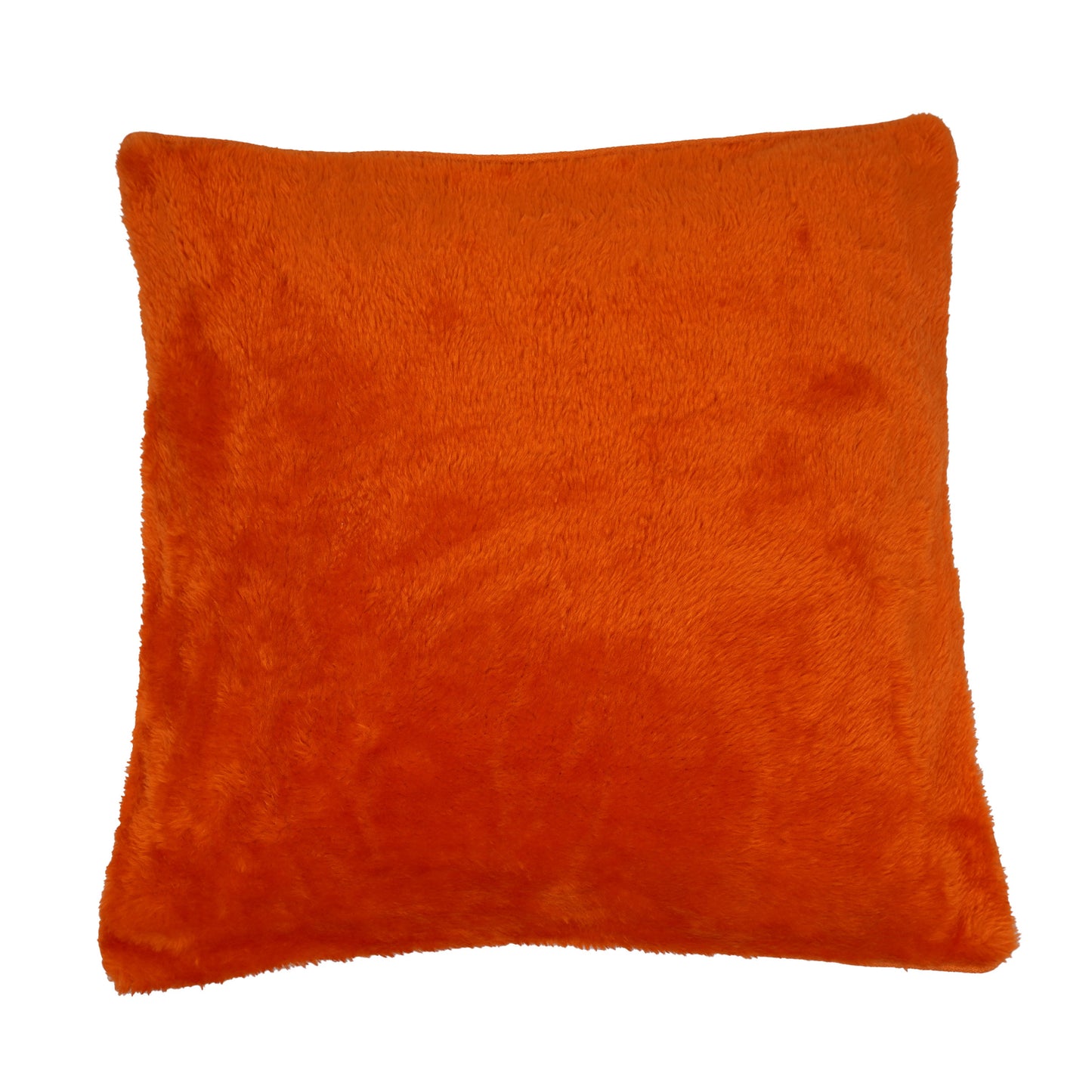 Orange Faux Fur Cushion Cover