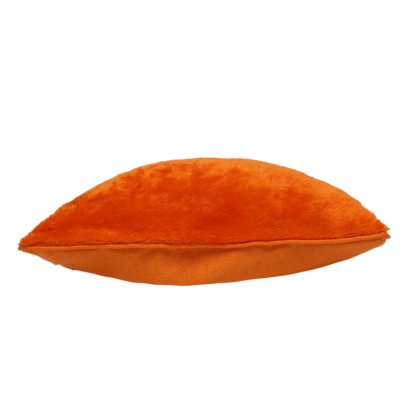 Orange Faux Fur Cushion Cover