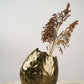 Hammered Metal vase Gold