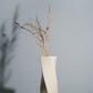 White Ceramic Twisted Vase