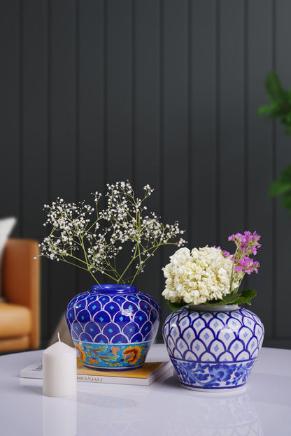 Halianthus Floral Handpainted Vase