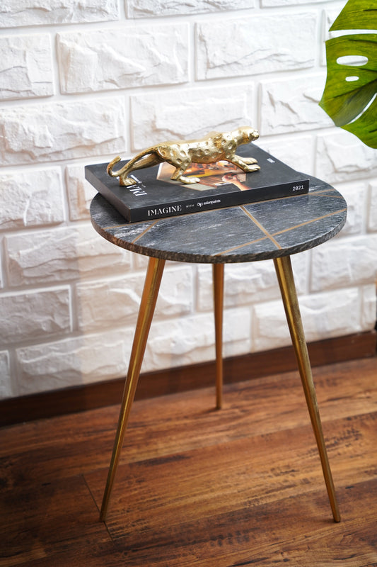 Brassblelinks Dark Marble Coffee Table