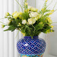 Halianthus Floral Handpainted Vase