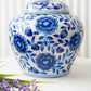 Hydrangeas Handpainted Vase with Lid
